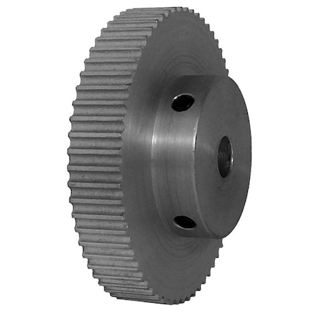 B&B Manufacturing 62-3P06-6A4, Timing Pulley, Aluminum, Clear Anodized, 62-3P06-6A4